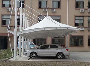 <font color='red'>膜結(jié)構(gòu)車棚</font>常用膜材PVC/PVDF性能介紹