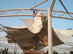 膜結(jié)構(gòu)中膜布怎么安裝？