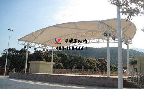 周口膜結(jié)構(gòu)看臺/主席臺【周口市高級技工學校等】設(shè)計施工案例