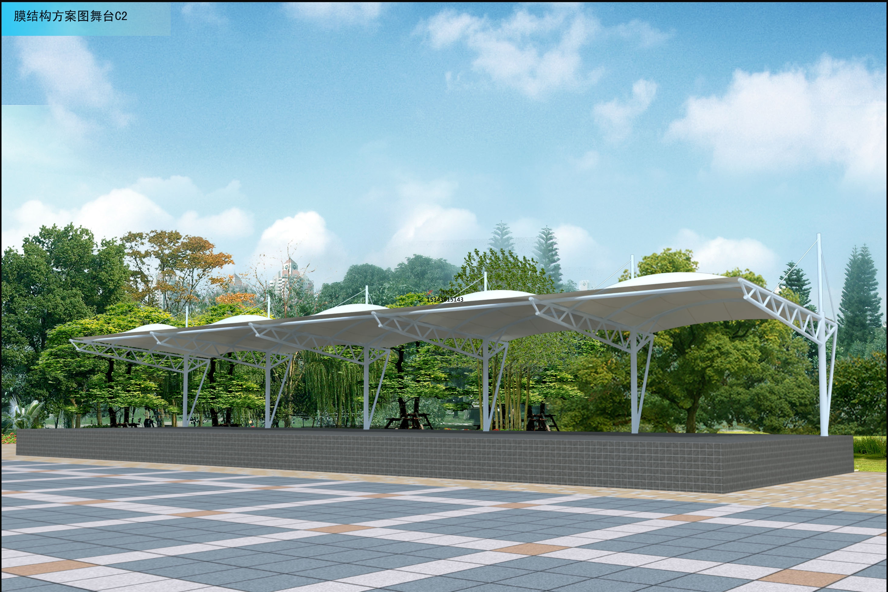 攀枝花膜結構舞臺【生產(chǎn)設計】