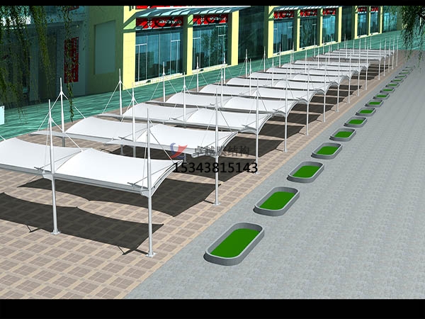 天津膜結(jié)構(gòu)車棚遮陽(yáng)棚【生產(chǎn)設(shè)計(jì)】