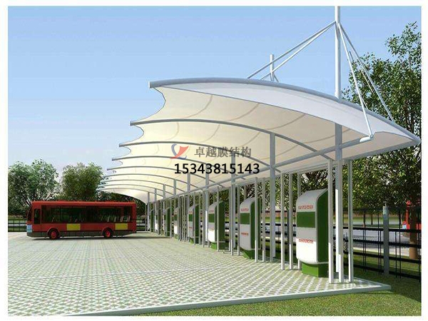 北屯充電樁膜結構【車棚設計】