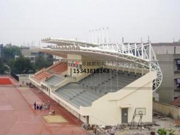 昔陽<font color='red'>膜結(jié)構(gòu)看臺</font>雨棚設(shè)計(jì)施工安裝