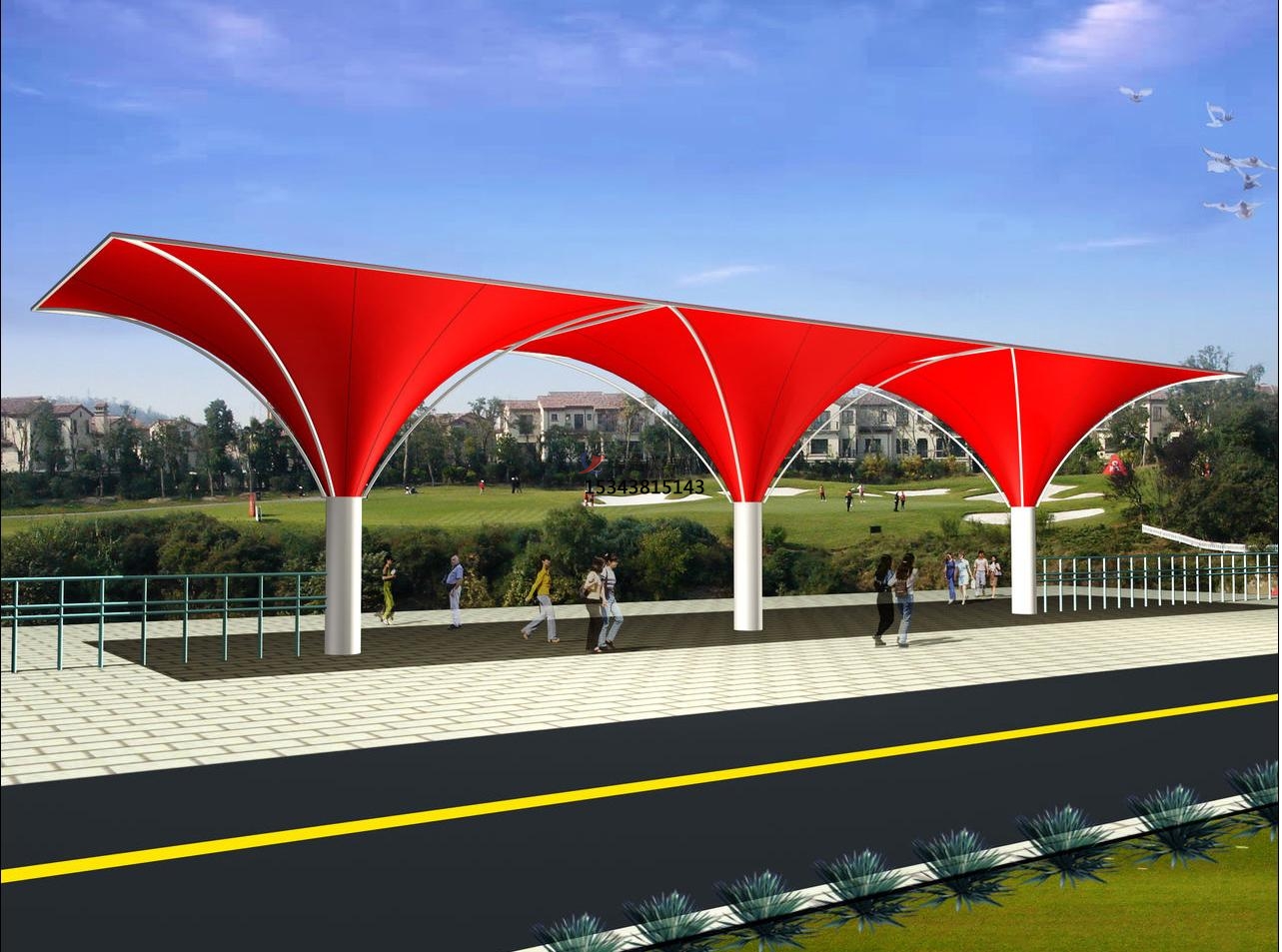 鄭州<font color='red'>膜結(jié)構(gòu)景觀</font>【生產(chǎn)廠家】