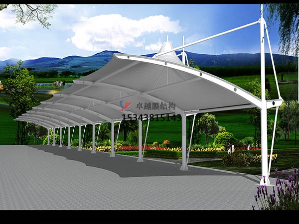 龍華膜結(jié)構(gòu)停車棚【充電站雨棚】設計安裝