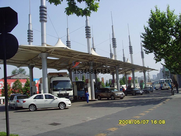 內鄉(xiāng)膜結構加油站【生產(chǎn)設計】施工安裝