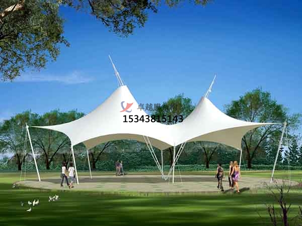 平頂山商業(yè)廣場<font color='red'>張拉膜結(jié)構(gòu)</font>景觀棚/雨棚設(shè)計搭建