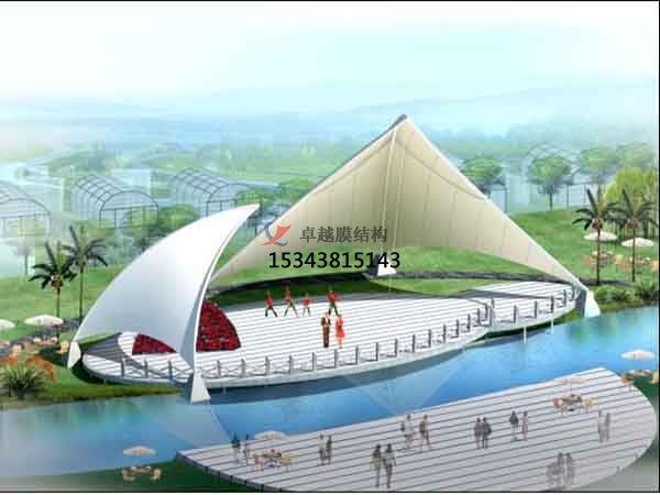 太原商業(yè)廣場(chǎng)<font color='red'>張拉膜結(jié)構(gòu)</font>景觀棚/雨棚設(shè)計(jì)搭建