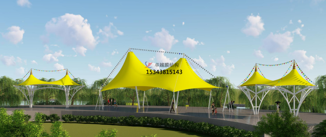 根據(jù)景區(qū)環(huán)境怎么確定<font color='red'>膜結構景觀</font>棚造型